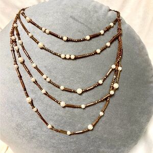 INC International Concepts Pearl Layered Necklace